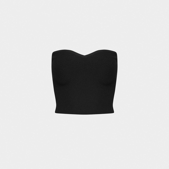 NWT Babaton Sculpt Knit Sweetheart Tube Top - Picture 2 of 7